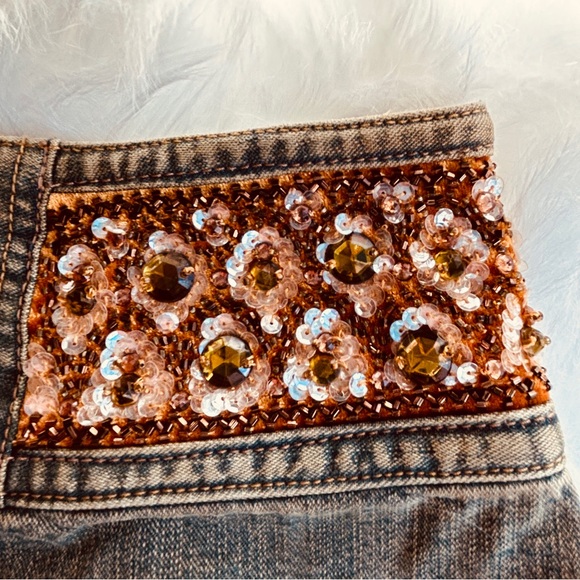 NWT Vintage Express Denim Mini Skirt - Picture 4 of 13